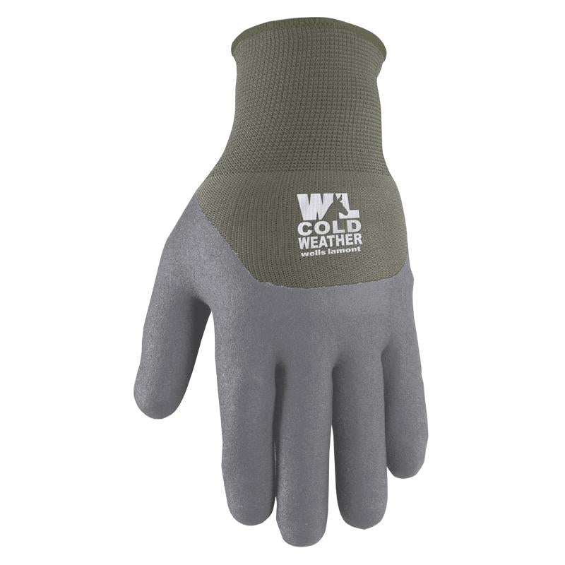 Wells Lamont Hydrahyde Women's Winter Work Gloves Gray/Green M