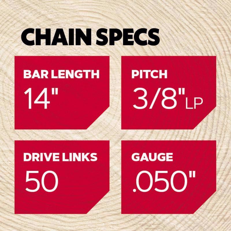 Oregon VersaCut T50 14 in. Chainsaw Chain 50 links