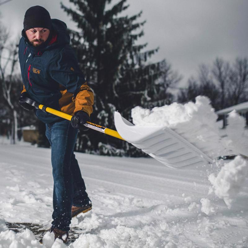 The Snowplow THE ORIGINAL SNOW PUSHER 18 in. W X 57.5 in. L Poly Snow Shovel