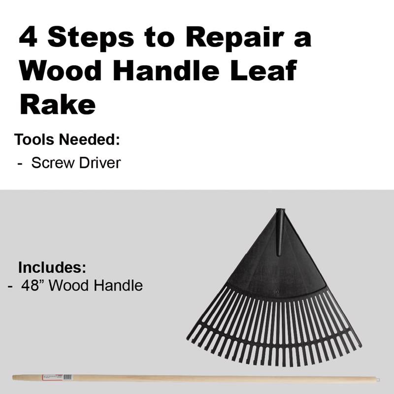Truper 48 in. Wood Rake Replacement Handle