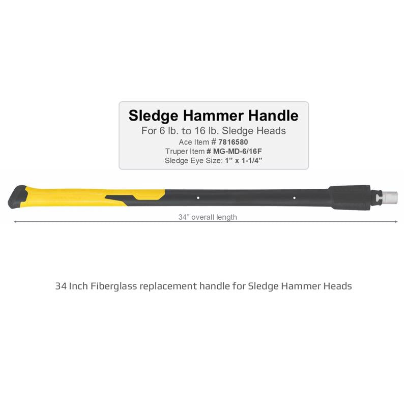 Truper 36 in. Fiberglass Maul Replacement Handle