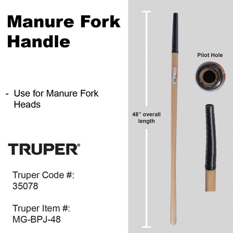 Truper 48 in. Wood Garden Fork Replacement Handle