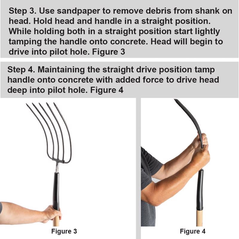 Truper 48 in. Wood Garden Fork Replacement Handle