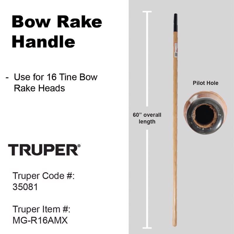 Truper 60 in. Wood Rake Replacement Handle