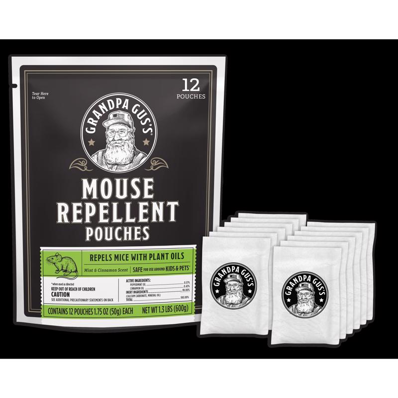 Grandpa Gus's Animal Repellent Pouch For Mice 10 pc