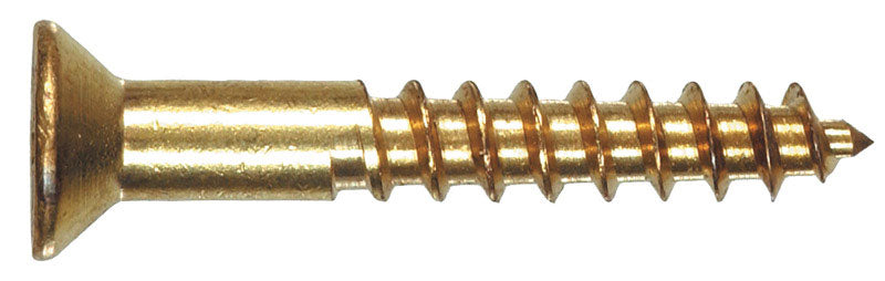 HILLMAN No. 12 Ga. X 1 in. L Phillips Coarse Wood Screws 100 pk