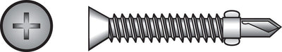 HILLMAN No. 10 Ga. X 1-7/16 in. L Phillips Wafer Head Sheet Metal Screws 100 pk