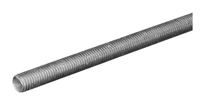 SteelWorks #8 in. D X 12 in. L Low Carbon Steel Threaded Rod