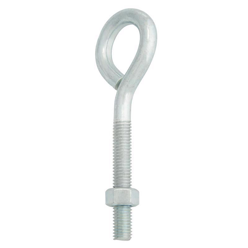 Hampton 1/2 in. X 6 in. L Zinc-Plated Steel Eyebolt Nut Included