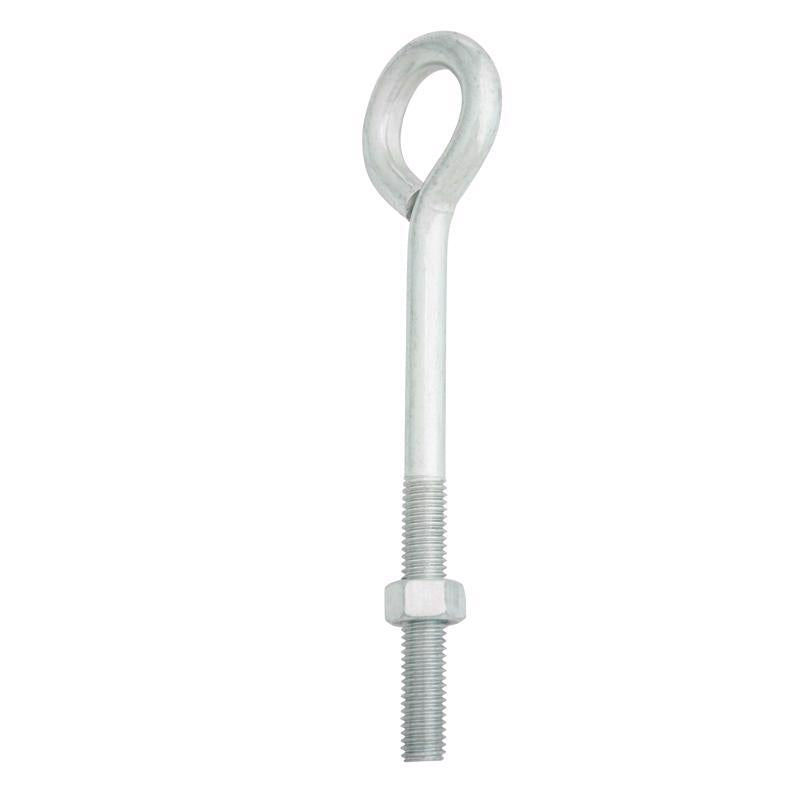 Hampton 1/2 in. X 8 in. L Zinc-Plated Steel Eyebolt Nut Included
