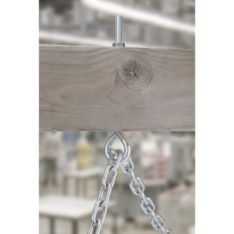 Hampton 1/2 in. X 10 in. L Zinc-Plated Steel Eyebolt Nut Included