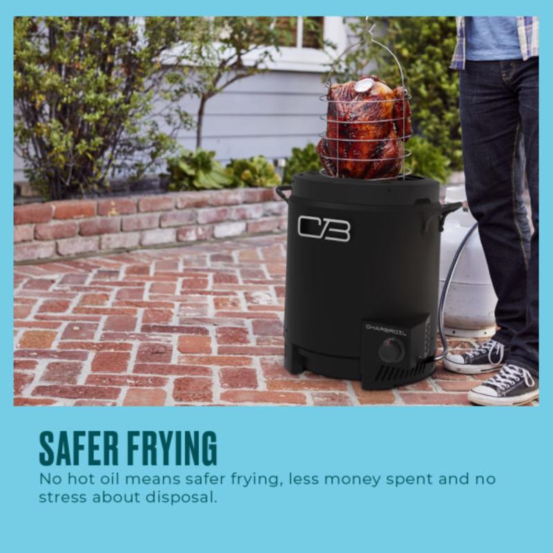 Char-Broil Big Easy 16000 BTU Stainless Steel Oil-less Turkey Fryer 16 lb
