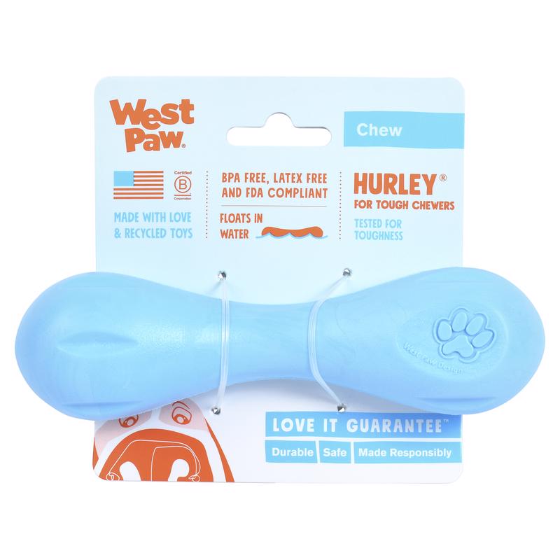 West Paw Zogoflex Plastic Hurley Bone Chew Dog Toy Small