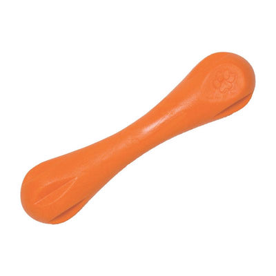 West Paw Zogoflex Orange Plastic Hurley Bone Chew Dog Toy Large
