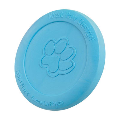 West Paw Zogoflex Blue Plastic Zisc Disc Frisbee Large