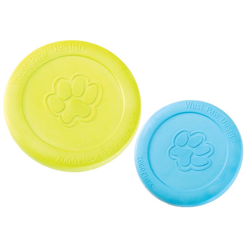 West Paw Zogoflex Blue Plastic Zisc Disc Frisbee Large