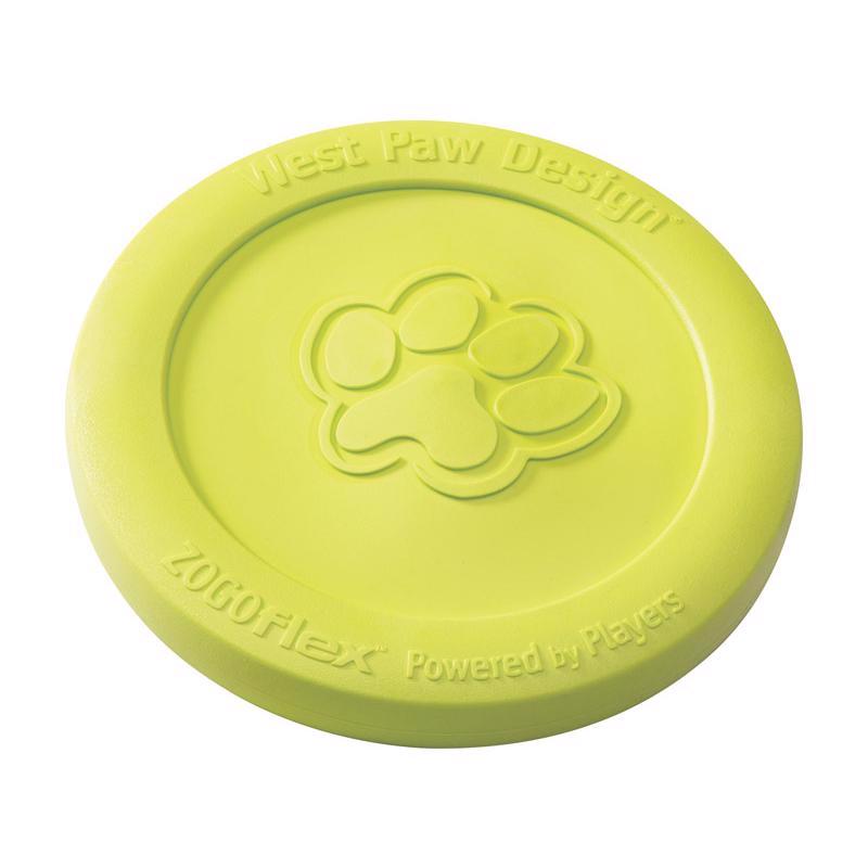 West Paw Zogoflex Green Plastic Zisc Disc Pet Toy Large