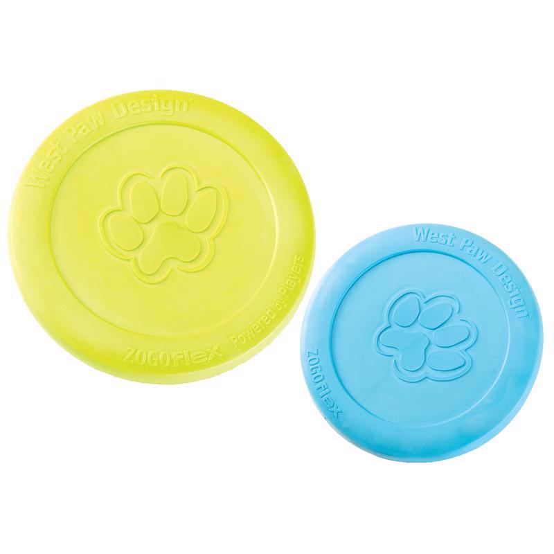 West Paw Zogoflex Green Plastic Zisc Disc Pet Toy Large