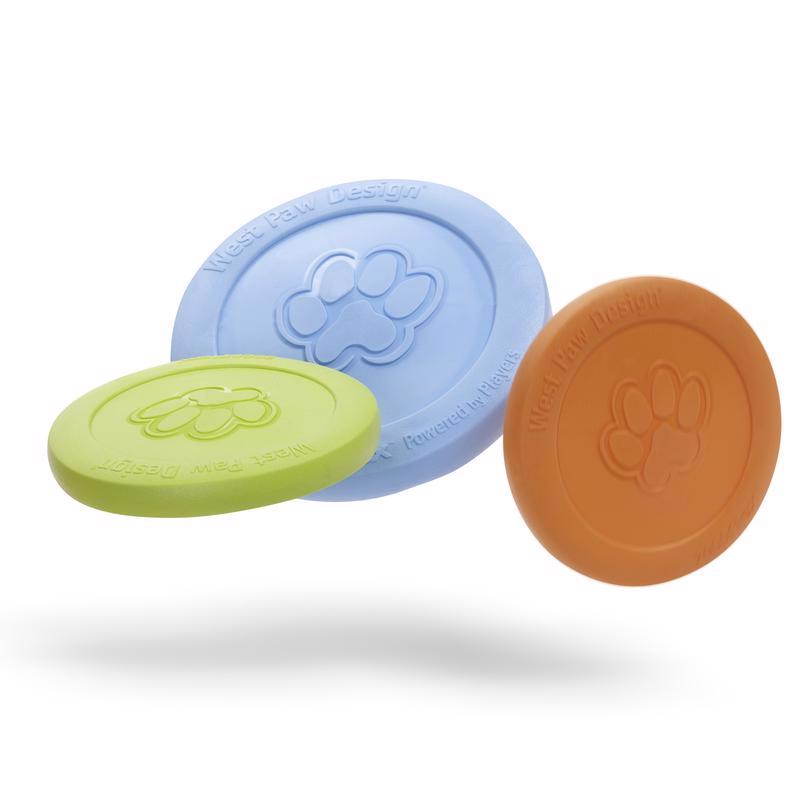 West Paw Zogoflex Orange Plastic Zisc Disc Pet Toy Large