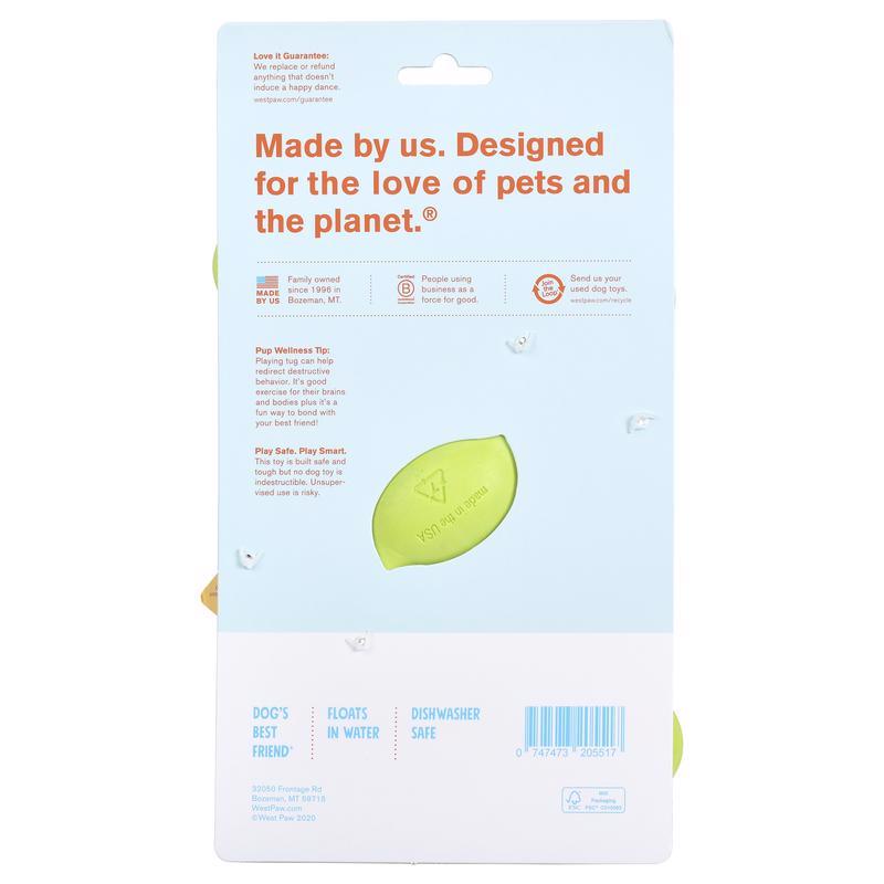 West Paw Zogoflex Green Plastic Bumi Pet Toy Large