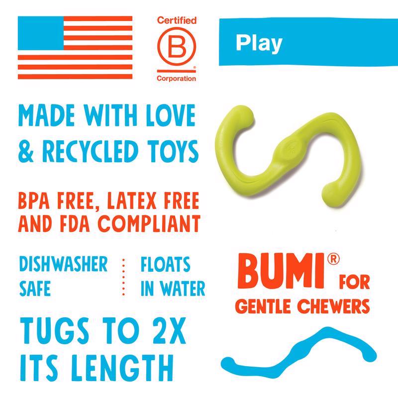 West Paw Zogoflex Green Plastic Bumi Pet Toy Large