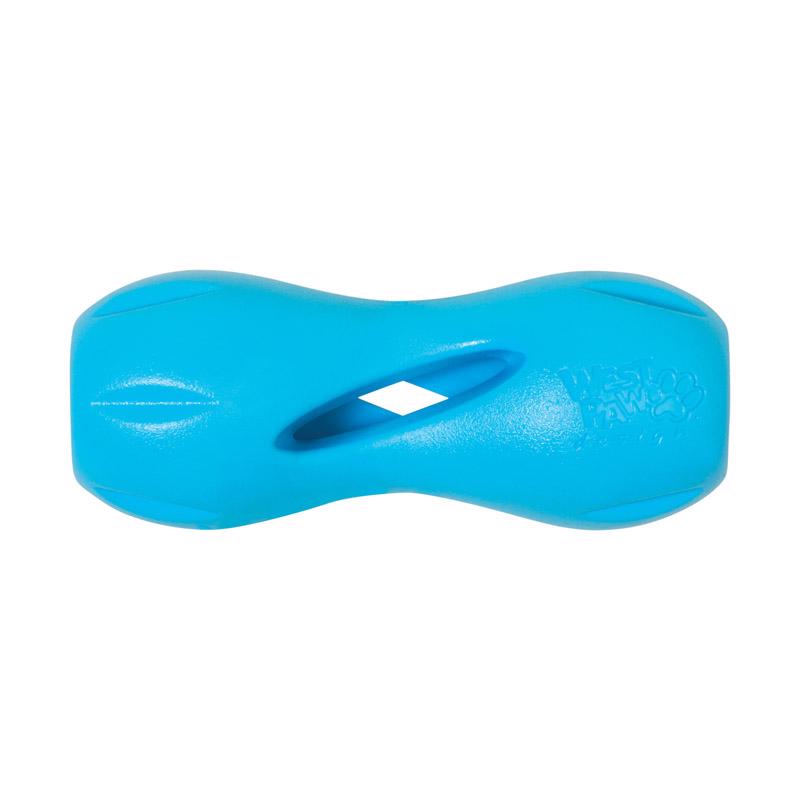 West Paw Zogoflex Blue Plastic Qwizl Dog Treat Toy/Dispenser Small