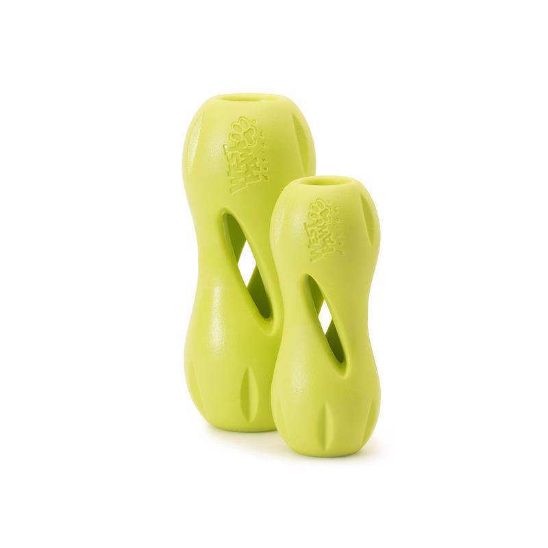 West Paw Zogoflex For Dog Green Plastic Qwizl Pet Toy Small