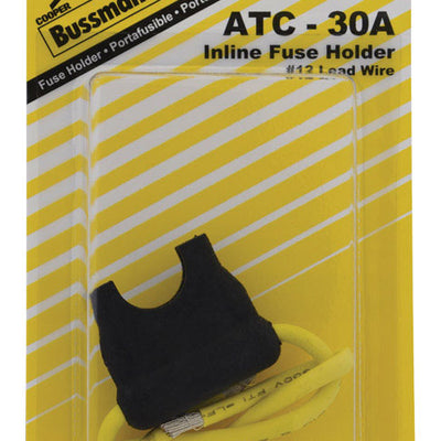 Bussmann 30 amps ATC Black In-Line Fuse Holder