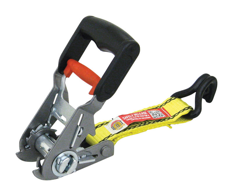 ProGrip 16 ft. L Black/Yellow Tie Down 1000 lb