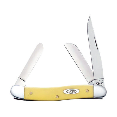 Case Stockman Yellow Chrome Vanadium 3-4 in. Pocket Knife