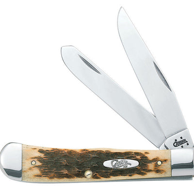 Case Trapper Amber Stainless Steel > 6 in. Pocket Knife