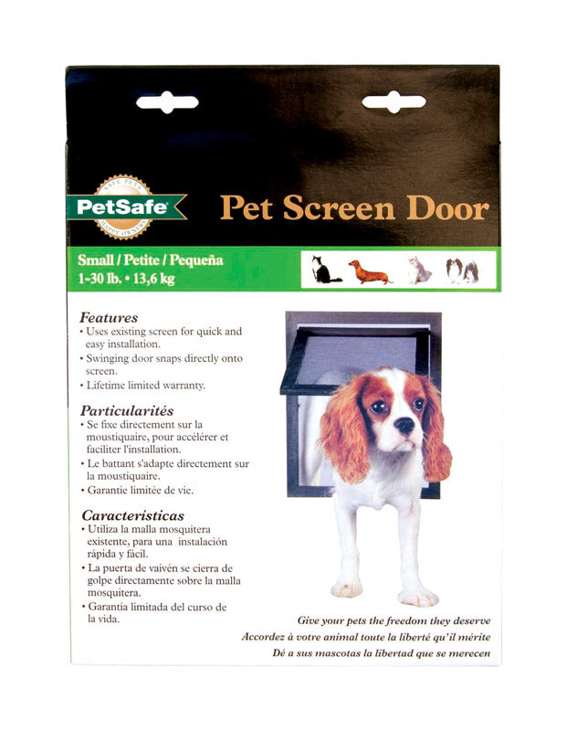 PetSafe 8 in. H X 10 in. W Small Plastic Pet Screen Door