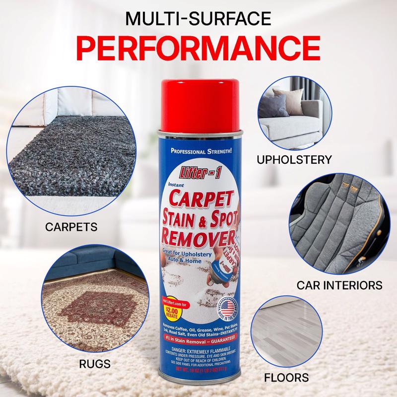 Lifter-1 No Scent Carpet Stain Remover 18 oz Liquid