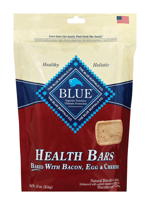 Blue Buffalo Health Bars Bacon, Egg and Cheese Treats For Dog 16 oz