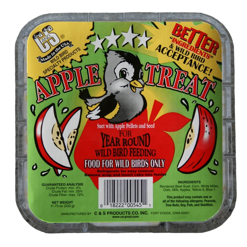 C&S Products Apple Treat Wild Bird Food 11.75 oz