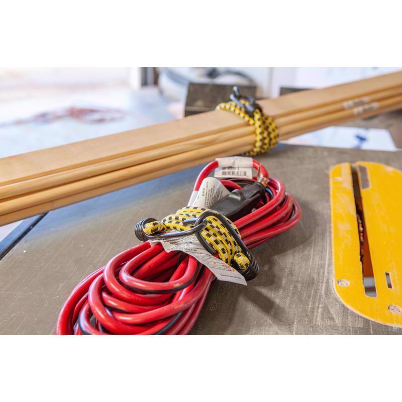Keeper Black Bungee Cord Hooks 3 in. L X 1/4 to 5/16 in. 4 pk
