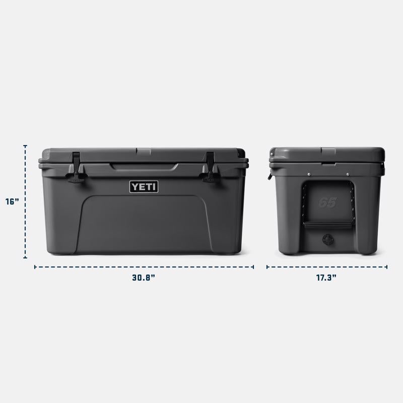 YETI Tundra 65 Charcoal 48 qt Hard Cooler
