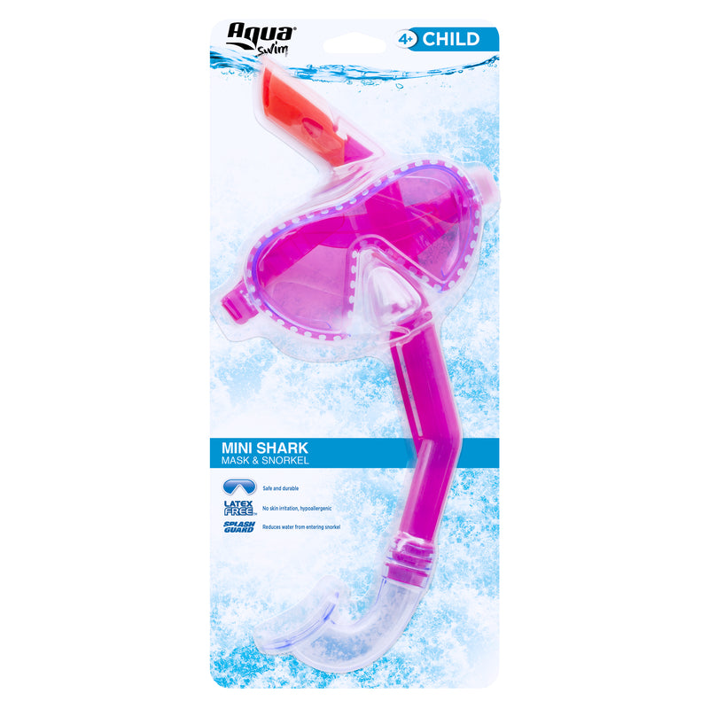 Aqua Swim Mini Shark Assorted Child Mask/Snorkel