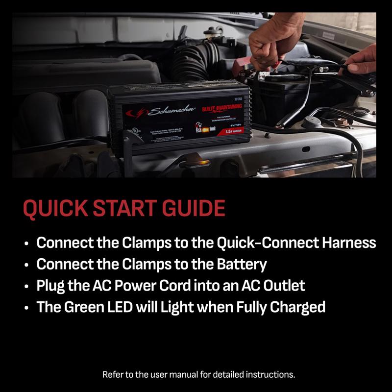 Schumacher Automatic 12 V 1.5 amps Battery Charger/Maintainer