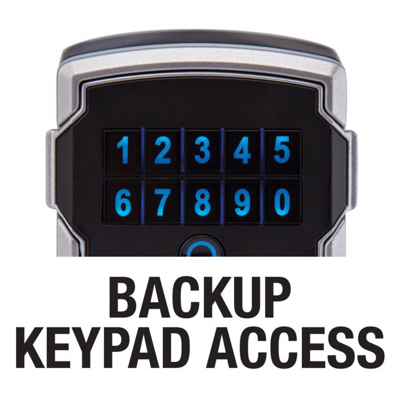 Master Lock 5 in. H X 3-1/4 in. W X 2-5/16 in. L Steel 4-Digit Combination Bluetooth Lock Box