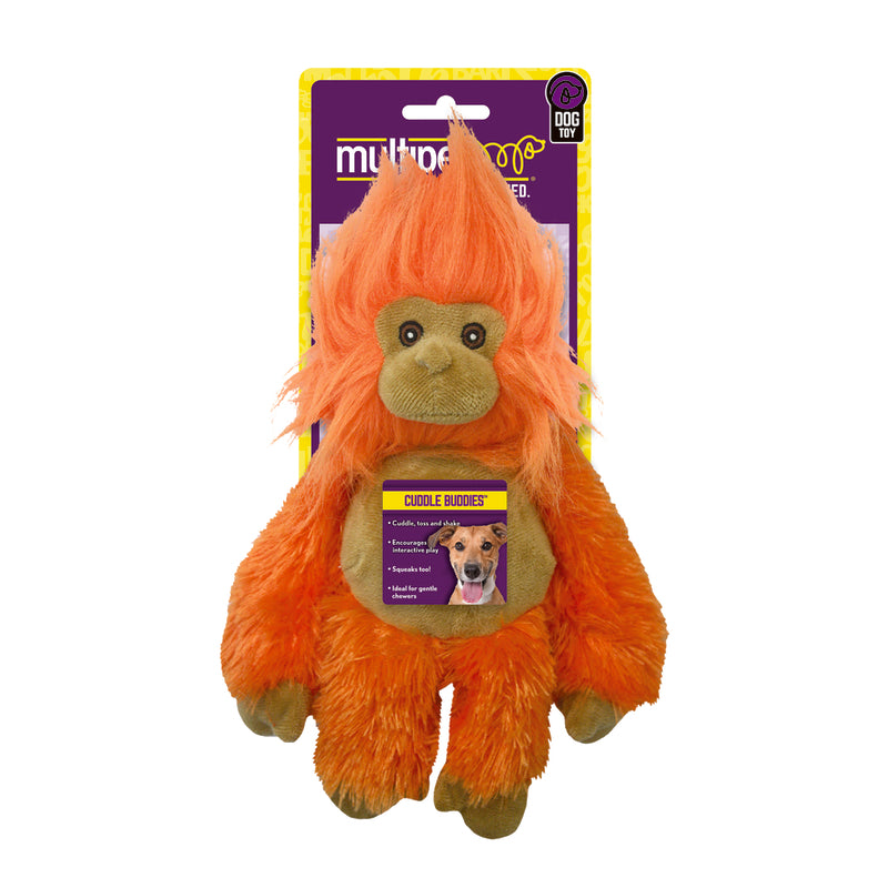Multipet Bark Buddies Assorted Polyester Squeaky Dog Toy Medium