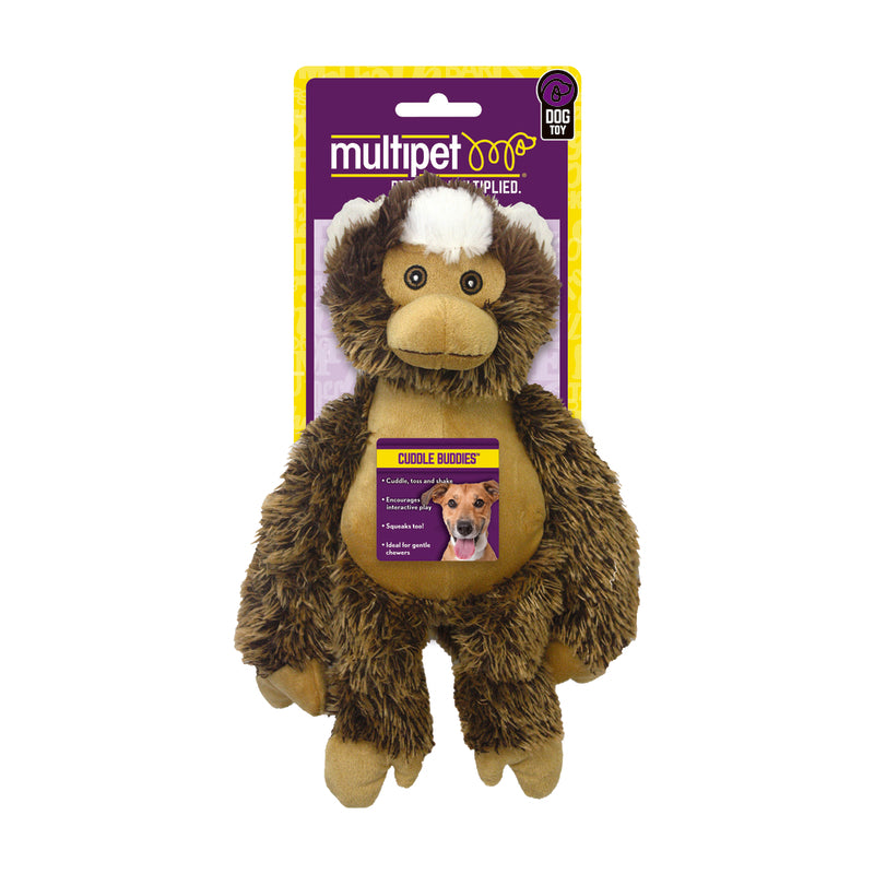 Multipet Bark Buddies Assorted Polyester Squeaky Dog Toy Medium