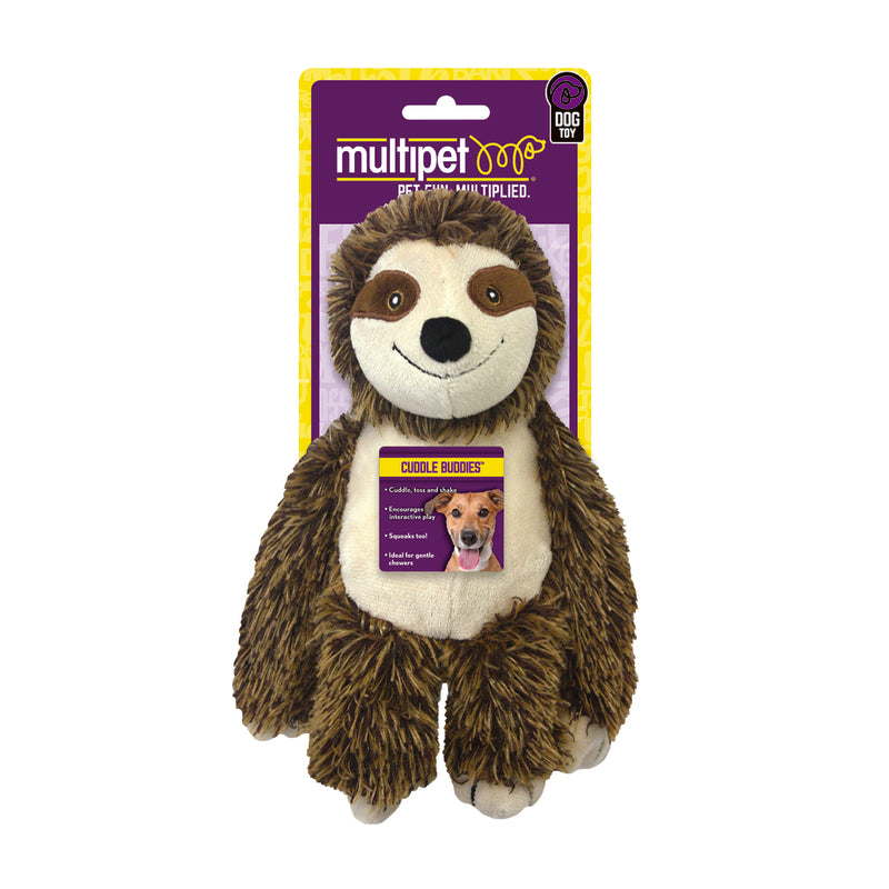 Multipet Bark Buddies Assorted Polyester Squeaky Dog Toy Medium
