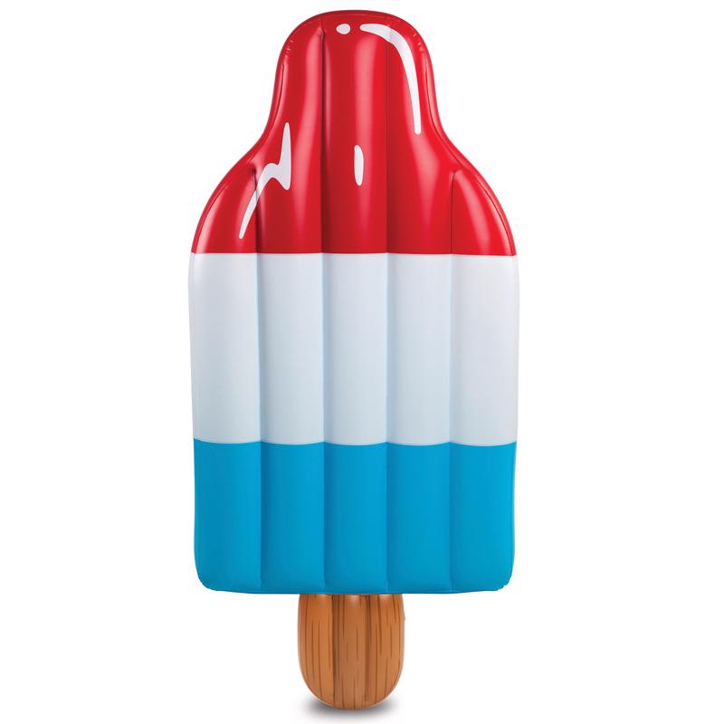 BigMouth Blue/Red/White Vinyl Inflatable Giant Ice Pop Pool Float