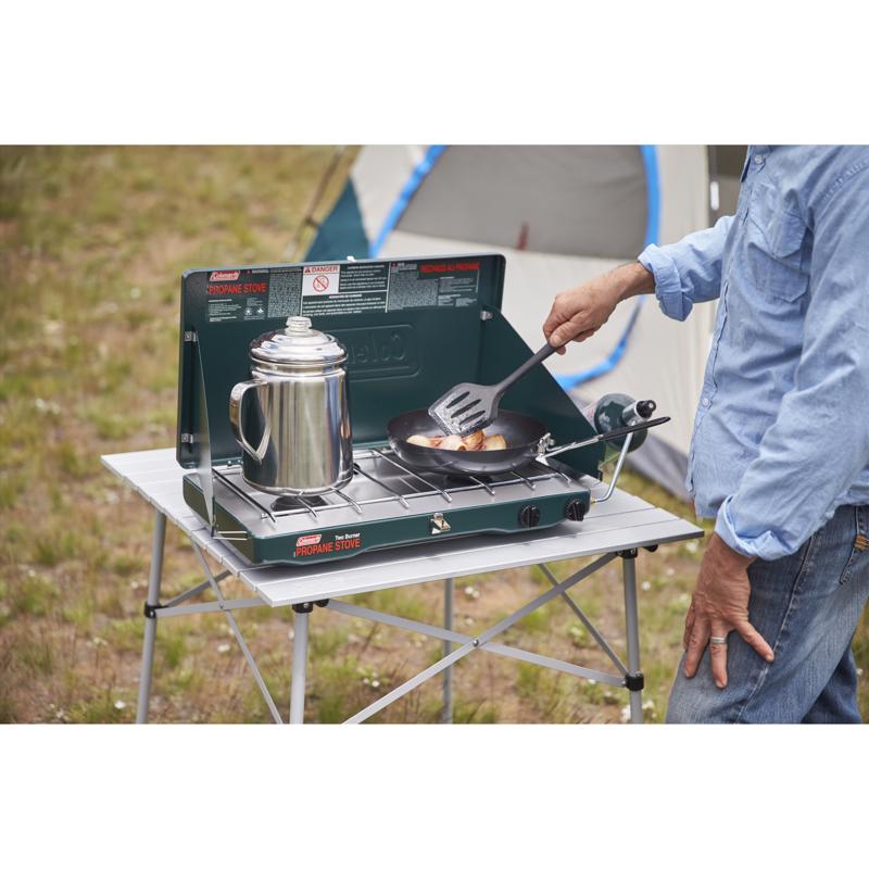Coleman Silver Percolator 9.5 in. H X 6.4 in. W X 8.6 in. L 12 cups
