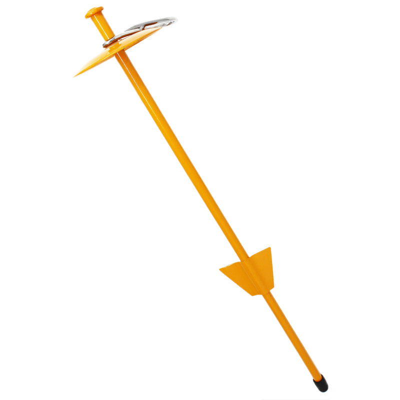PDQ Boss Pet Yellow Dome Cast Malleable Steel Dog Tie Out Stake Large