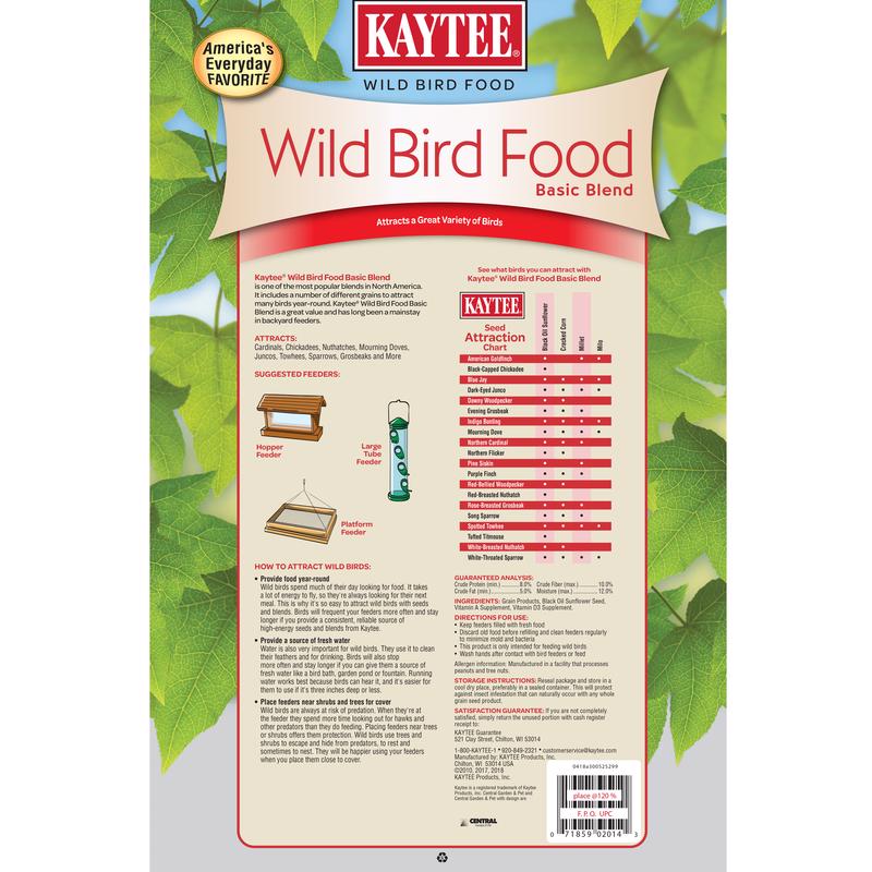 Kaytee Basic Blend Wild Bird Food 20 lb