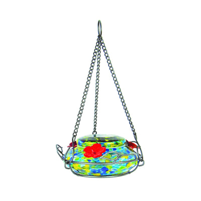 Nature's Way Hummingbird 16 oz Glass/Metal Illuminated Nectar Bird Feeder 3 ports