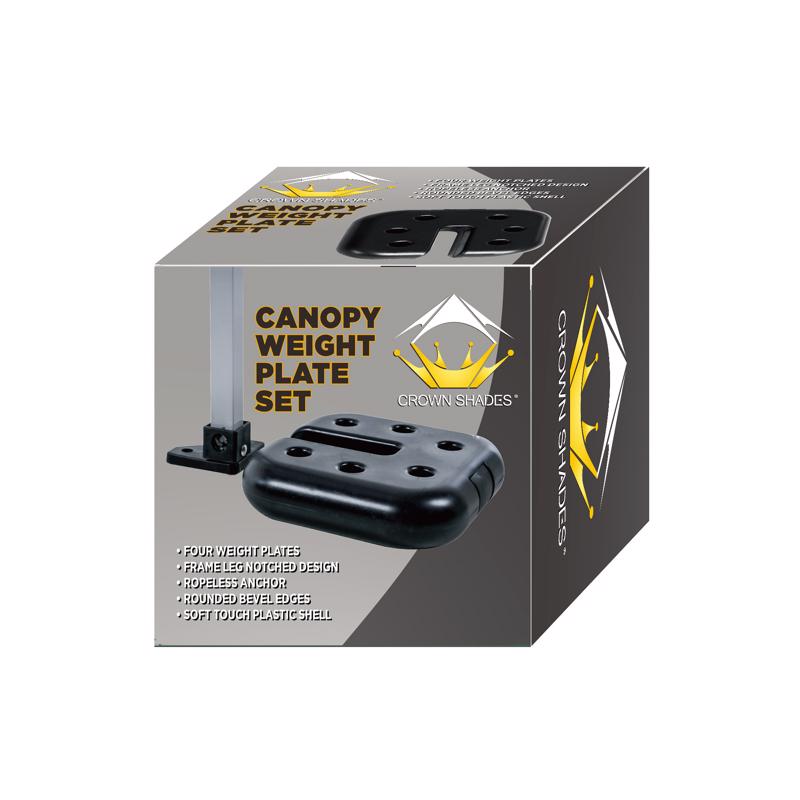 Crown Shade 5 lb Black Plastic Weight Plate