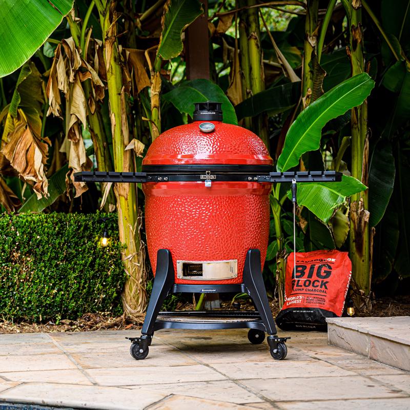 Kamado Joe 24 in. Big Joe III Charcoal Kamado Grill and Smoker Red
